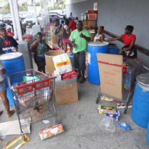Christmas Shoppers in St. Maarten