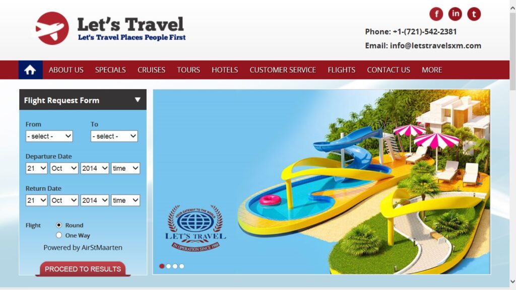 Let's Travel new website