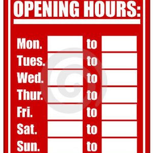 Opening Hours