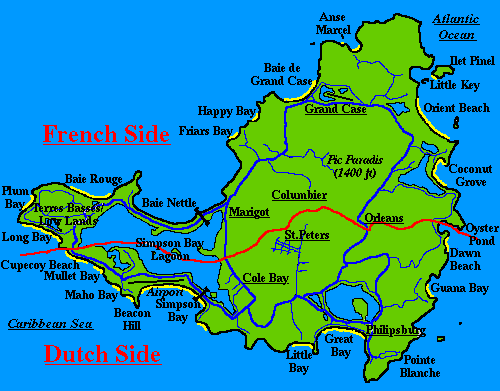 St._Maarten_Beach_Map